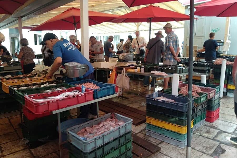 Rybí trh ve Splitu nesmíte minout