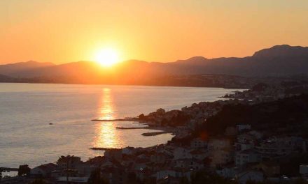 Západ slunce nad Splitem